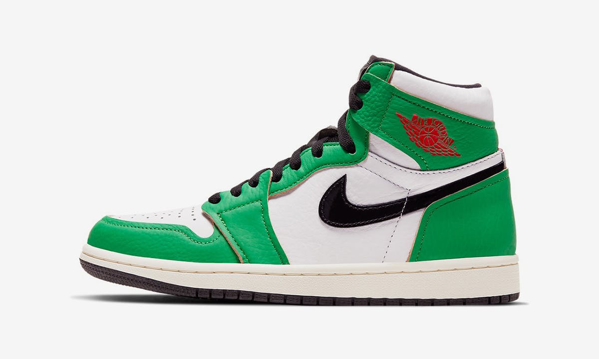 air jordan 1 green and white